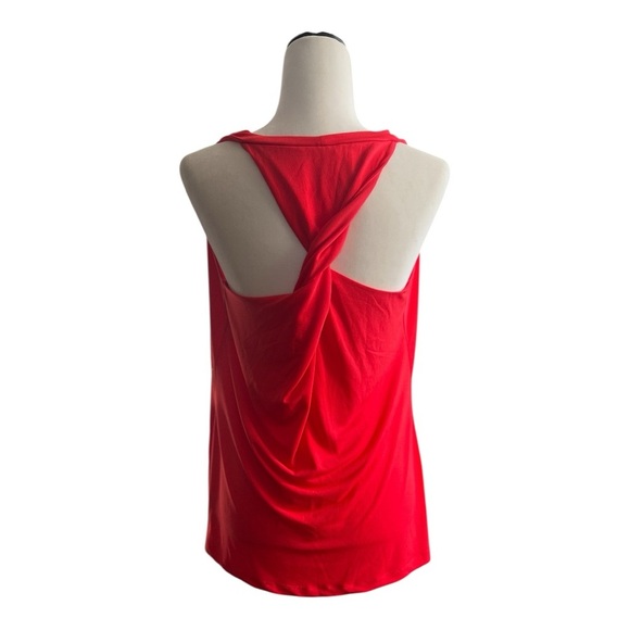 Suzy Shier Red Draped Sleeveless Tank Top - Picture 3 of 5